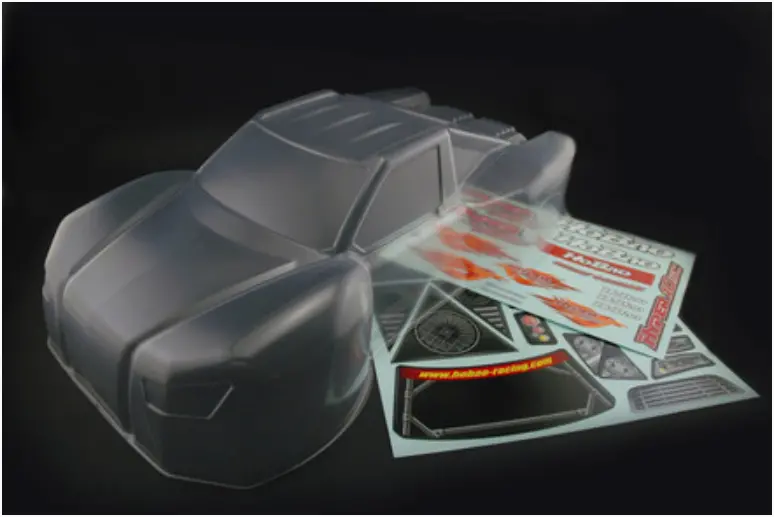 Hobao 10Sc Short Course Clear Body Shell W/ Decals - Hb-11036 1
