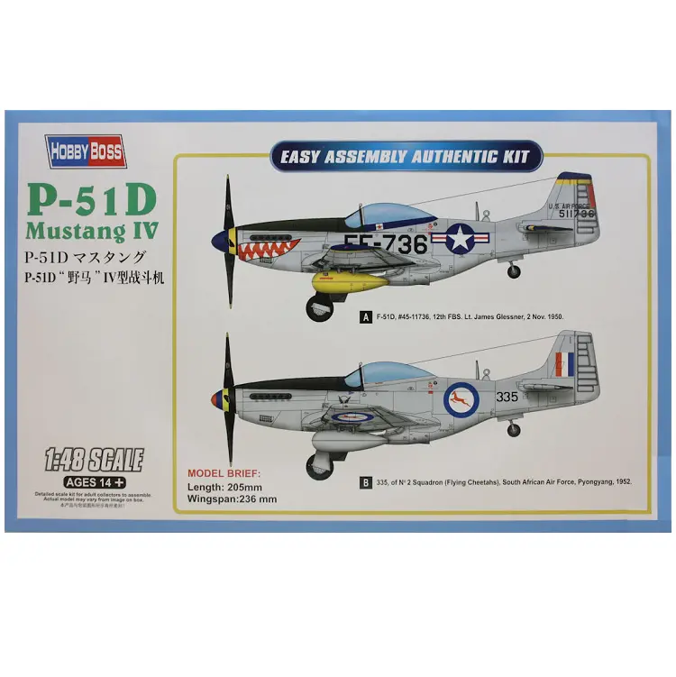 Hobbyboss P-51D Mustang Iv 1:48 - Hb85802 1