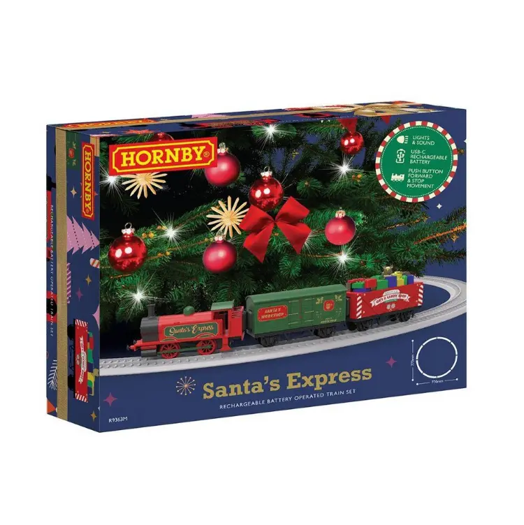 Hornby Santa's Express Rechargeable Battery Operated Train Set - R9363m 1