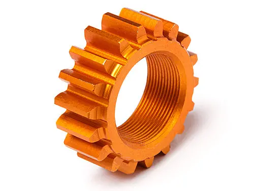 Hpi 18Tx12mm 1Mmp Threaded Pinion Orange Aluminium Suit Rs4 - Hpi-106630 1