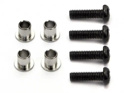 Hpi 3X6x5mm Steering Flange Pipe Set W/ Screws Suit Sprint 2 4Pcs/Ea - Hpi-86009 1