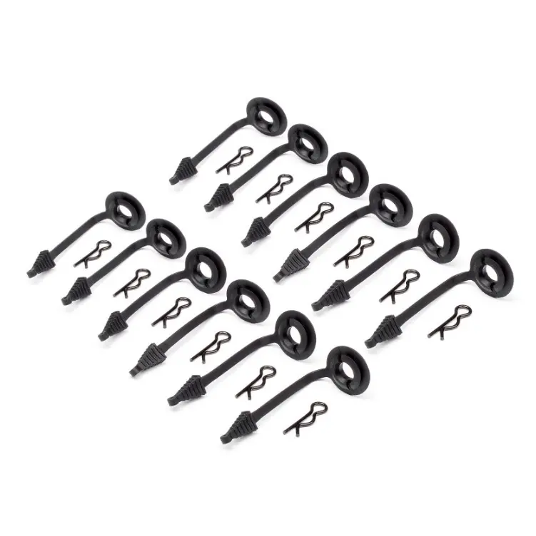 Hpi Body Mount Washer 8Mm W/ Body Clips 12Pcs - Hpi-85470 1