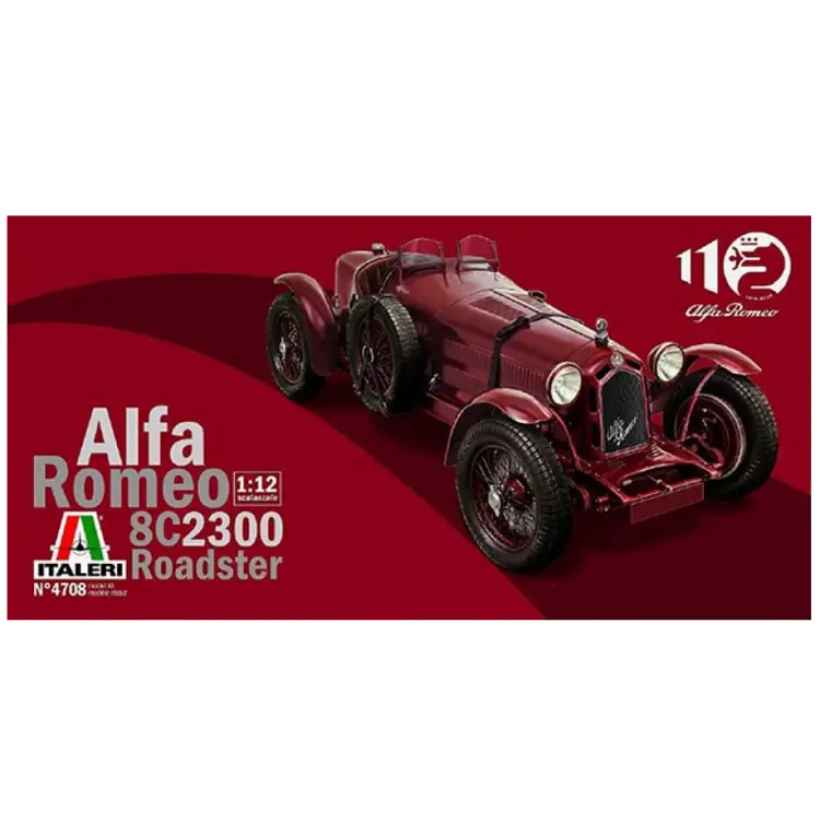 Italeri Alfa Romeo 8C/2300 Roadster 110Th Anniversary 1:12 - 4708S 1