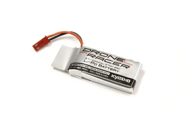 Kyosho 1000Mah 3.7V Lipo Battery W/ Red Jst For Drone Racer - Kyo-Dr013 1