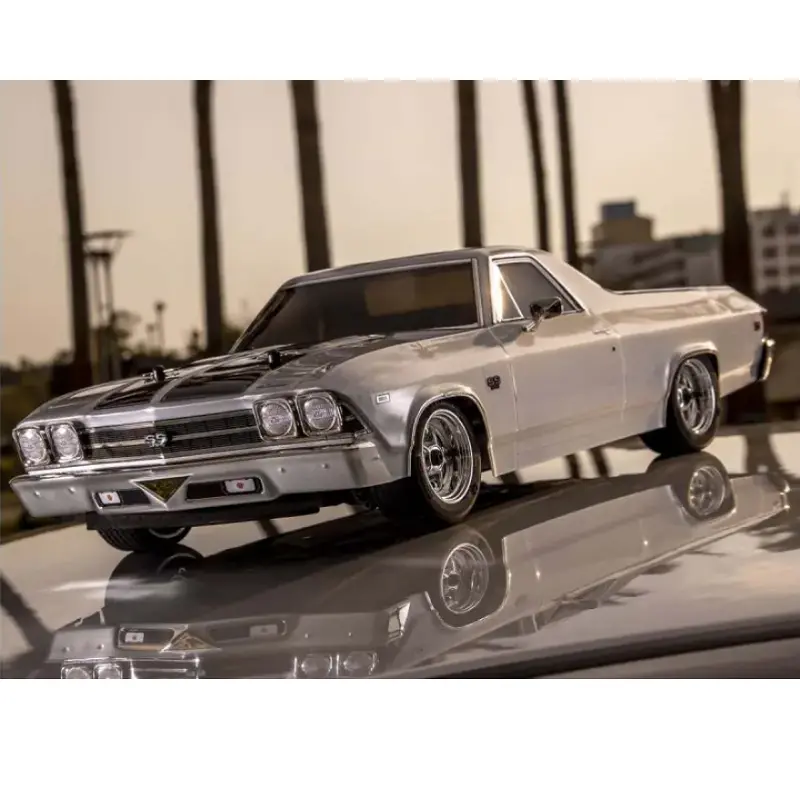 Kyosho 1969 Chevy El-Camino Ss 396 Silver 1:10 Fazer Mk2 W/ Syncro 2.4Ghz Radio & Brushed Motor Fz02l - Kyo-34419T2 2