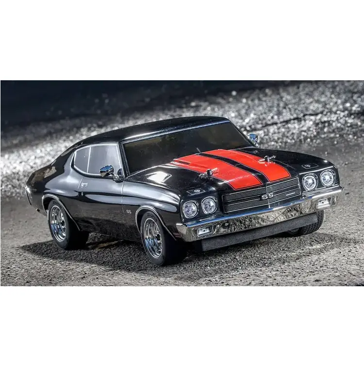 Kyosho 1970 Chevy Chevelle Ss Black/ Red 1:10 Fazer 4Wd Mk2 W/ Syncro 2.4Ghz Radio & Brushed Motor Fz02l - Kyo-34416T2 2