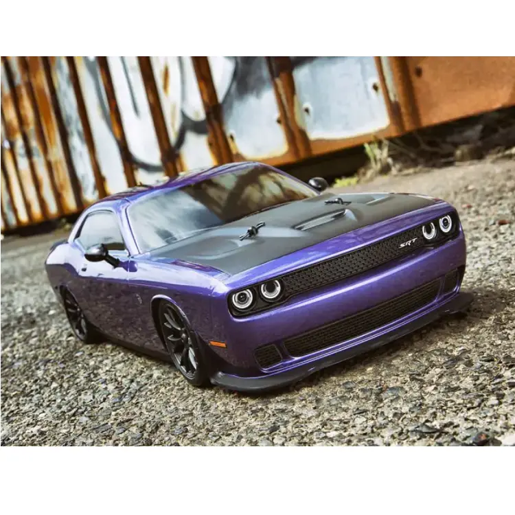 Kyosho 2015 Dodge Challenger Srt Hellcat Plum Crazy 1:10 Fazer 4Wd Mk2 W/ Syncro 2.4Ghz Radio & Brushed Motor Fz02l - Kyo-34415T1b 2