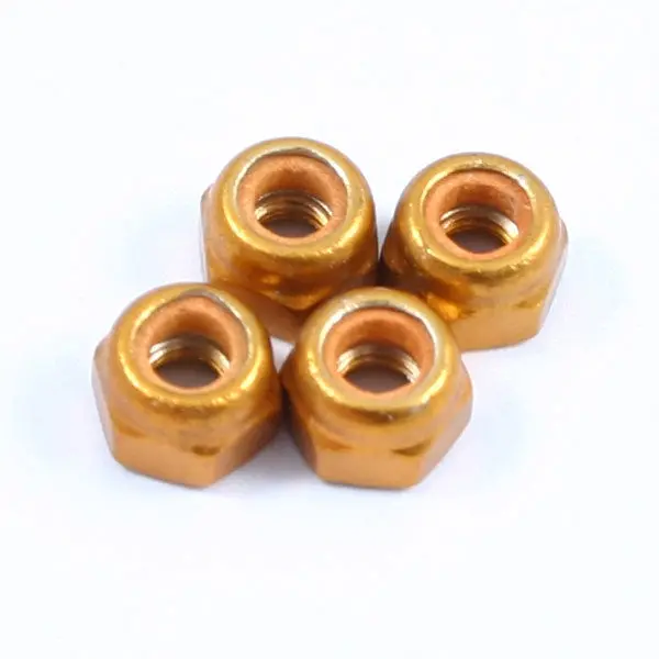 Locknuts M3 - Gold 4Pcs 1