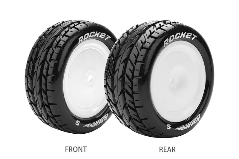 Louise E-Rocket 1:10 Buggy Fr Wheel And Tyre 2Pcs - Lt3186swkf 1