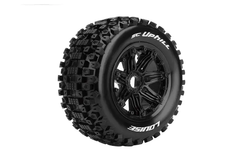 Louise Sc-Uphill 1:5 Fr/Rr Short Course Sport Tyre On Black Wheels 2Pcs - Lt3293b 1