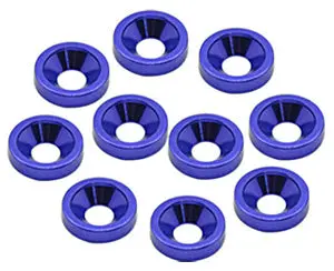 M4 Alloy Countersunk Washers - Blue 1