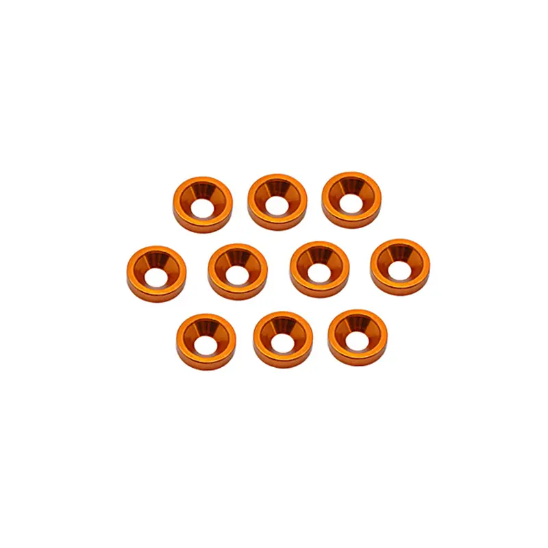 M4 Countersunk Alloy Washers Orange - Pack Of 10 1