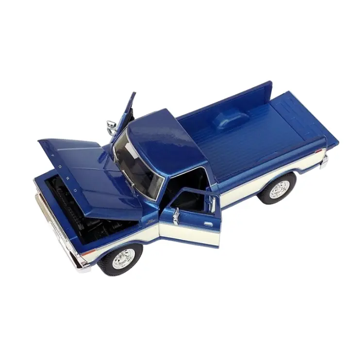 Maisto 1979 Ford F-150 Pickup Truck Blue/Cream 1:18 - 31462Blu 2