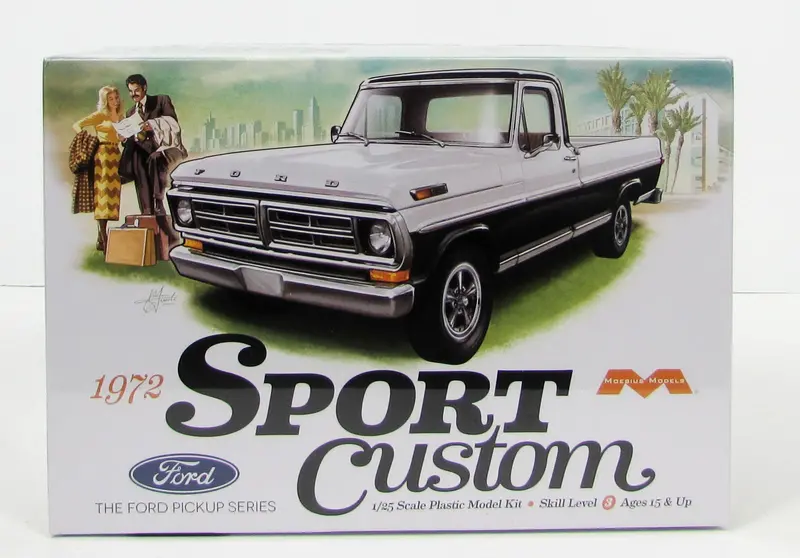 Moebius 1972 Ford Sport Custom Pickup 1:25 - Moe1220 1