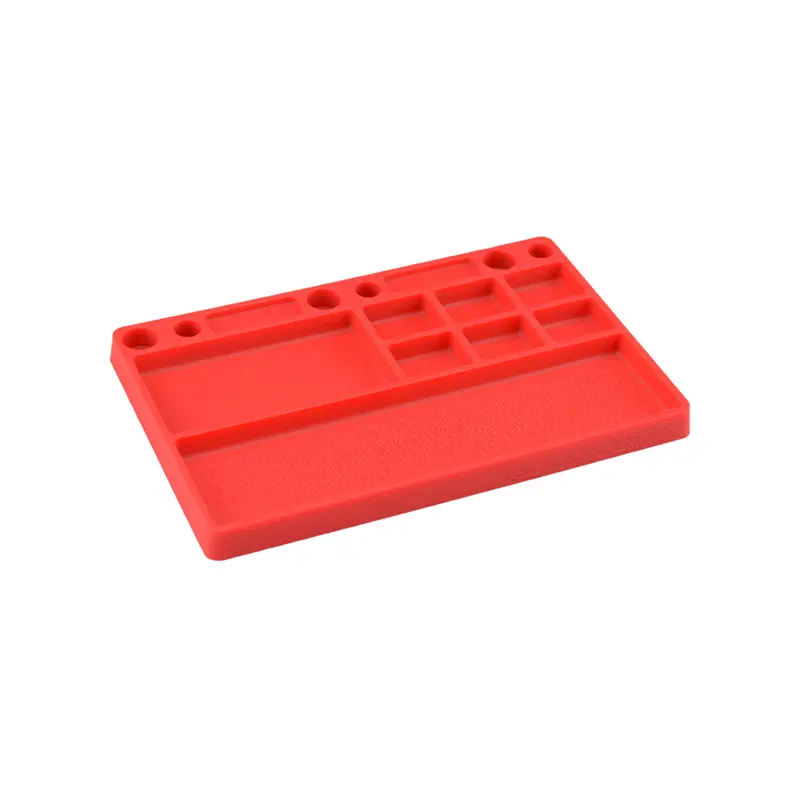 Parts Tray - Rubber Material - Red 1