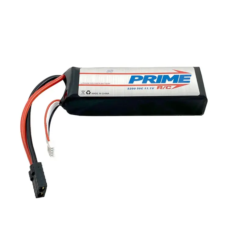 Prime 5200Mah 11.1V 3S 50C Soft Case Lipo Battery W/ Traxxas Connector - Pmqb52003st 1