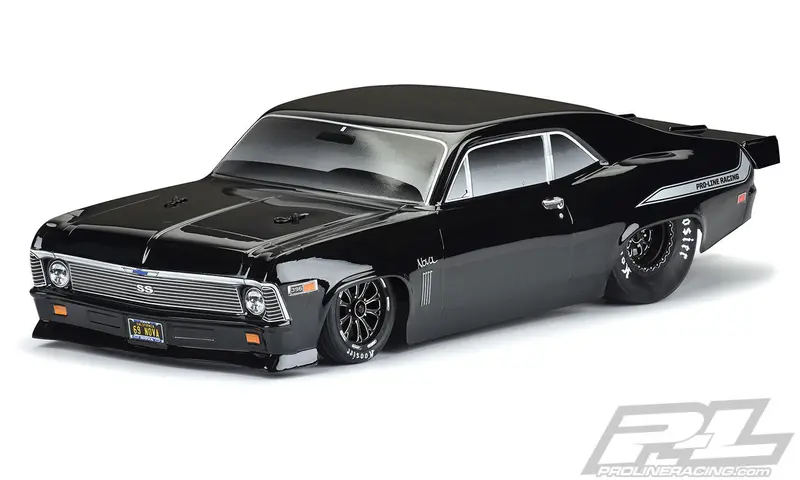 Proline 1969 Chevy Nova Black Tough Colour Body For 22S/ Drag Slash - Pro353118 2