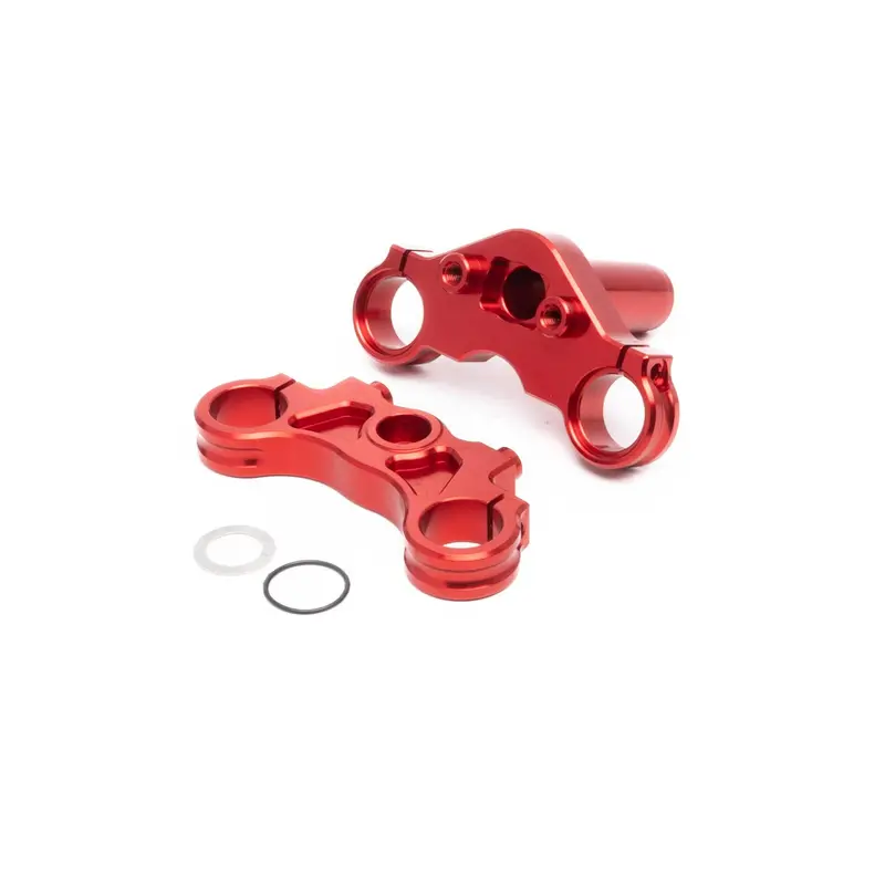 Promoto Mx Aluminium Triple Clamp Set - Red 1