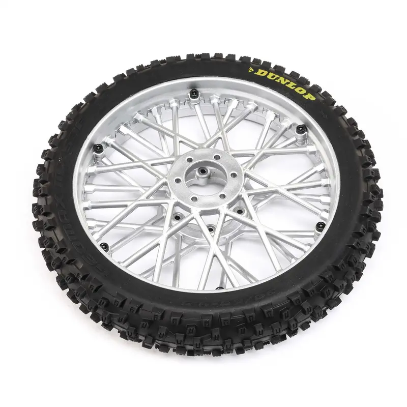 Promoto Mx Dunlop Mx53 Front Tyre Mounted - Chrome 1