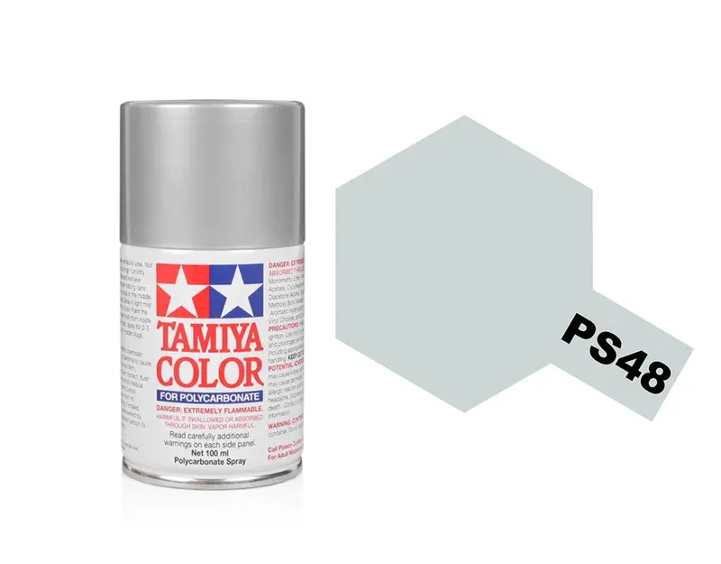 Ps-48 Semi Gloss Silver Anodised Aluminium  Polycarbonate Spray Paint 1