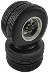 Rct 1:14 Semi-Truck Rr Alum. Dually Wheel & Tyres - Rctor02004 1