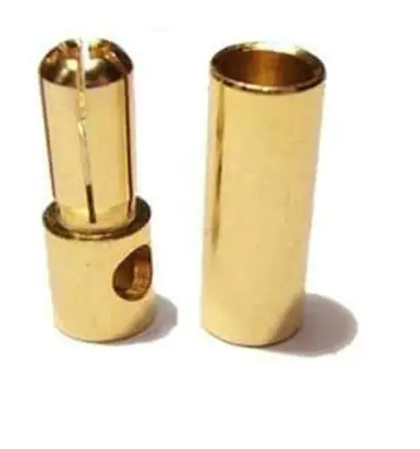 Rct 5.0Mm Bullet Plugs M&F 5Pr/Bag 10Pcs - Rctp02014 1