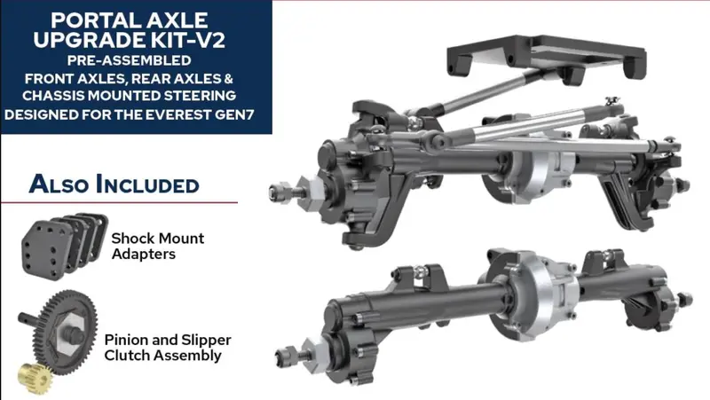 Redcat Gen7 V2 Upgrade Portal Axle Kit - Rer13366 1