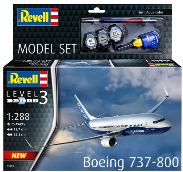 Revell Boeing 737-800 Starter Set 1:288 - 63809 1