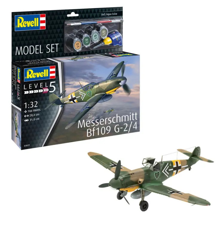 Revell Messerschmitt Bf109 G-2/4 1:32 Starter Set - 63829 1