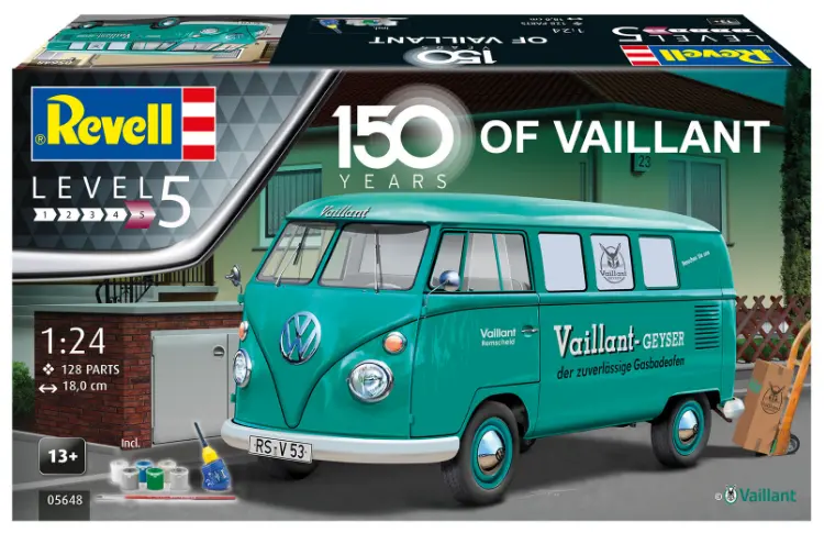 Revell Vw T1 Bus 150 Years Of Vaillant Gift Set 1:24 - 05648 1