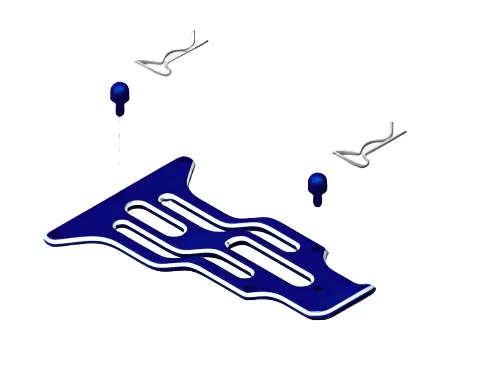 Riverhobby Alum. Top Plate Blue Suit Bullet - Rh-10935 1