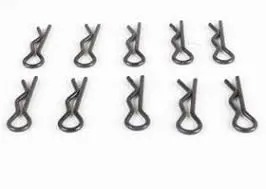 Rovan 1Mm Body Clips Black 10Pcs - Rov-65056 1