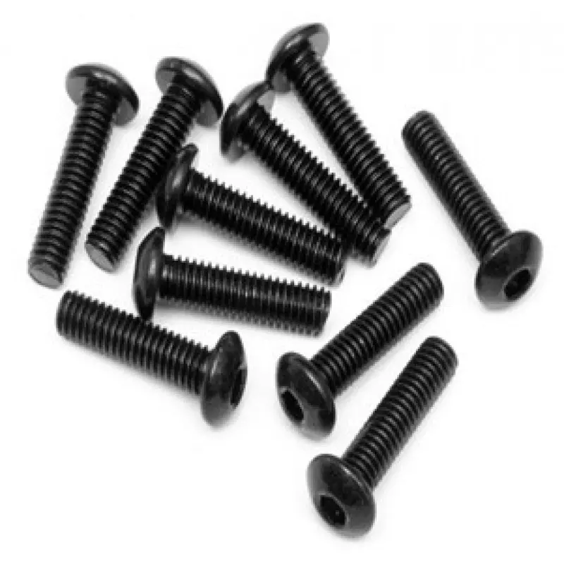 Rovan 4X16mm Fine Thread Button Head Screws 10Pcs - Rov-68016 1