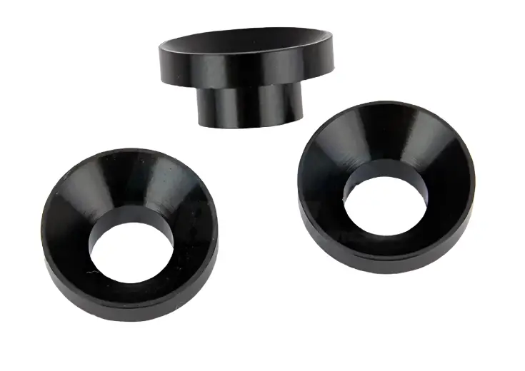 Rovan 6X13x6mm Countersunk Clutch Mount Spacers Aluminium Black 3Pcs - Rov-65047 1