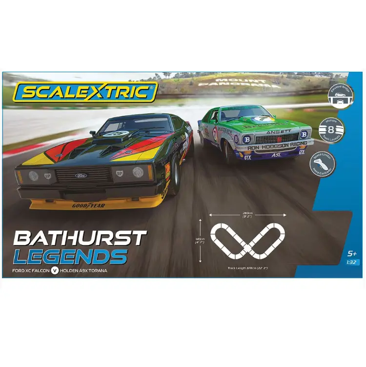 Scalextric Bathurst Legends Slot Car Set Holden A9x Torana Vs Ford Xc Falcon - C1454sf 1