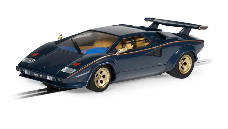 Scalextric Lamborghini Countach Walter Wolf Blue/ Gold - C4411 1