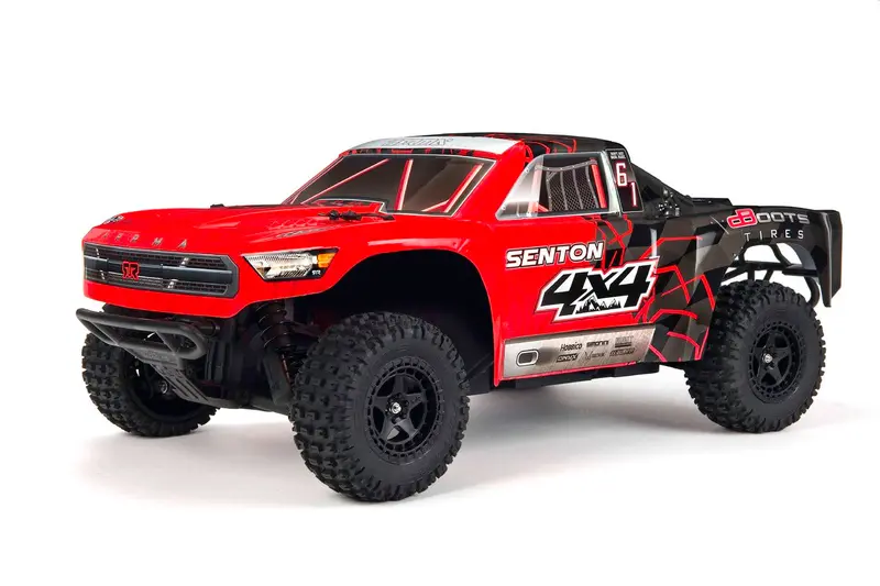 Senton Mega Painted Bodyshell Decal Trim - Red 1