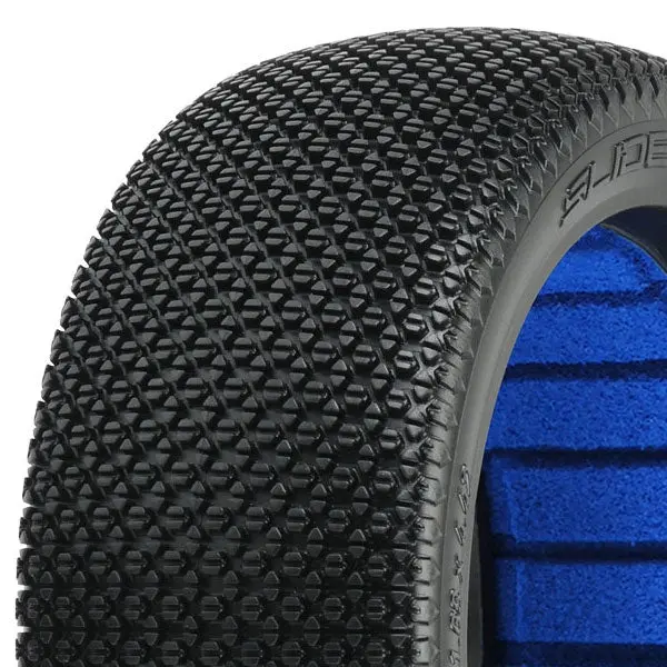 Slide Lock S4 Super Soft 1/8Th Off Road Buggy Tyres & Inserts - 1Pr 1