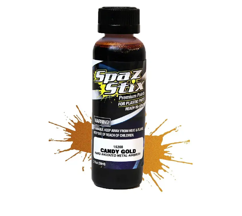 Spaz Stix Candy Gold Airbrush Paint 2Oz - Szx15200 1