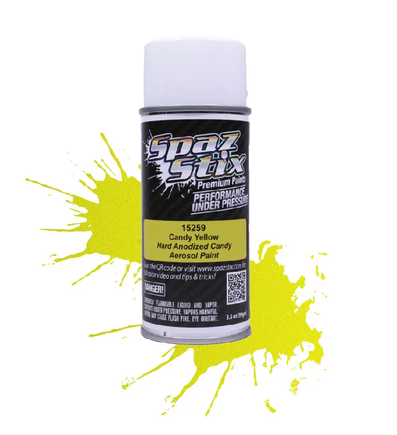 Spaz Stix Candy Yellow Spray Paint 3.5Oz - Szx15259 1