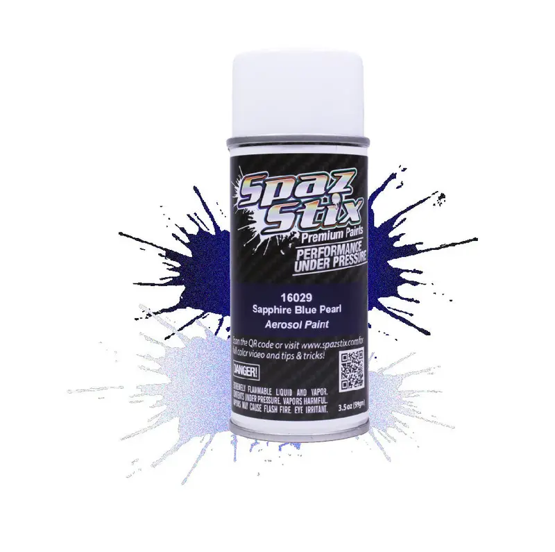 Spaz Stix Sapphire Blue Pearl Spray Paint 3.5Oz - Szx16029 1