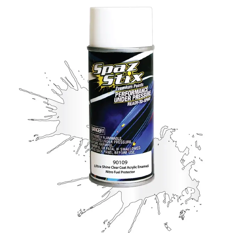 Spaz Stix Ultra Shine Clear Acrylic Enamel Spray Paint 3.5Oz - Szx90109 1
