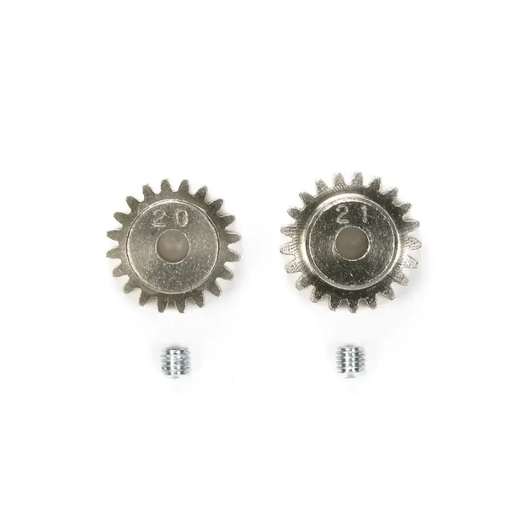 Tamiya 20T & 21T 0.6P Pinion Gears - 50356 1