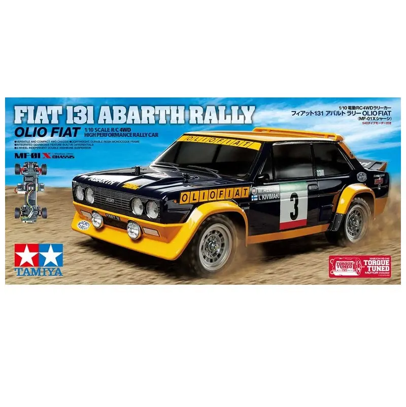 Tamiya Fiat 131 Abarth Rally Olio Mf-01X Kit 1:10 No Esc - 58723A 1
