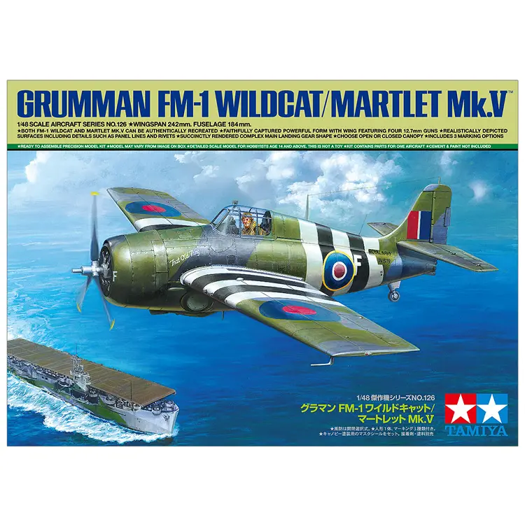 Tamiya Grumman Fm-1 Wildcat/ Martlet Mk.V 1:48 - 61126 1