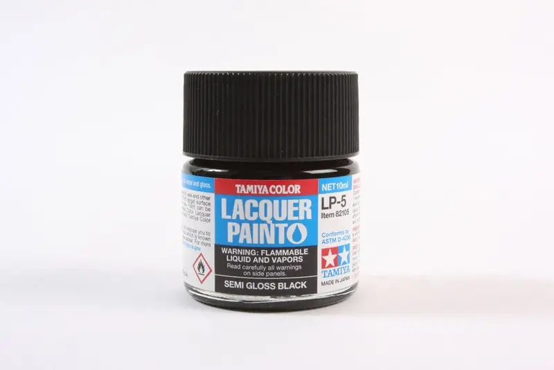 Tamiya Lp-5 Black Semi-Gloss Lacquer 10Ml - 82105 1