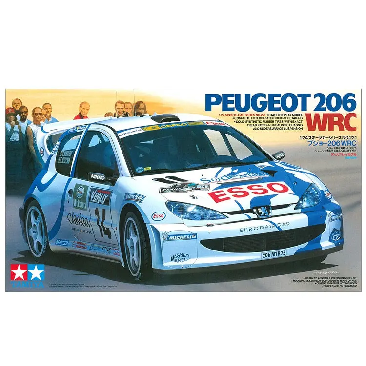 Tamiya Peugot 206 1998 Wrc 1:24 - 24221 1