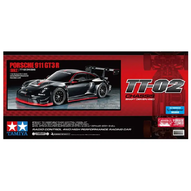 Tamiya Porsche 911 Gt3 R (992) Tt-02 Kit 1:10 - 58745 1