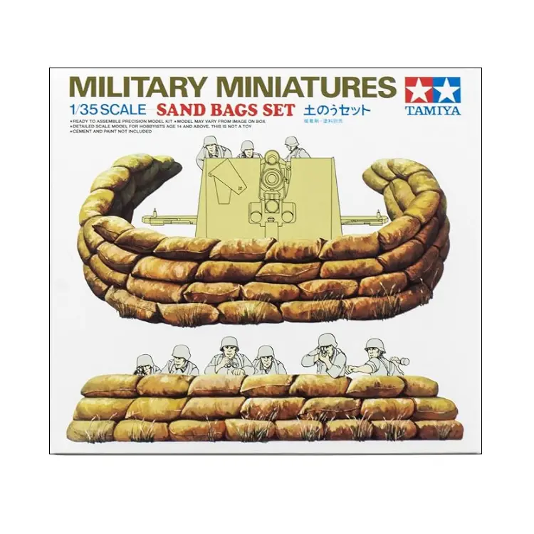 Tamiya Sand Bag Set 48Pcs 1:35 - 35025 1