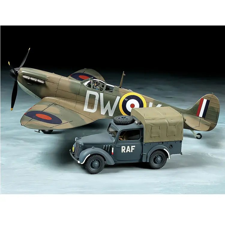 Tamiya Supermarine Spitfire Mk.I W/ 10Hp Light Utility Car 1:48 - 25211 2